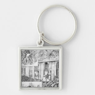 Great Riots in London Keychain