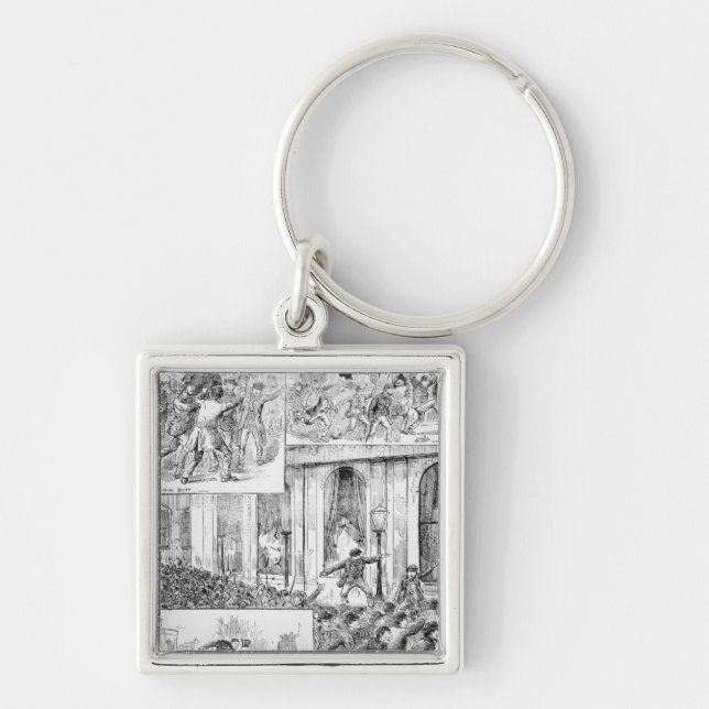 Great Riots in London Keychain (Front)