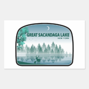 Great Sacandaga Lake New York Deer Sticker