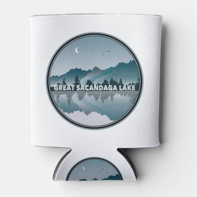 Great Sacandaga Lake New York Reflection Can Cooler (Front)