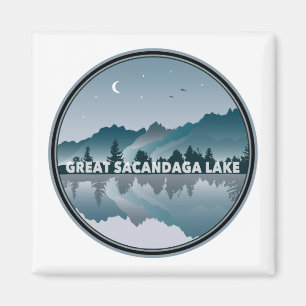 Great Sacandaga Lake New York Reflection Magnet