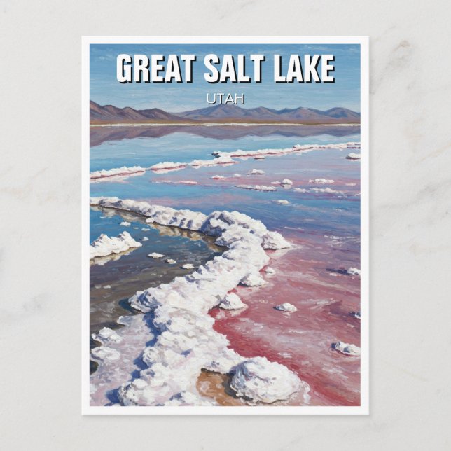 Great Salt Lake Utah Postcard (Front)