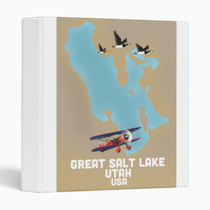 Great Salt Lake, Utah Travel poster Binder