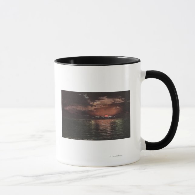 Great Salt Lake, UTSunset Scene on Lake View Mug (Right)