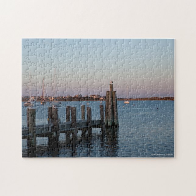 Great Salt Pond at Block Island, Rhode Island Jigsaw Puzzle (Horizontal)