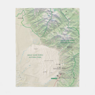 Great Sand Dunes (Colorado) fleece blanket