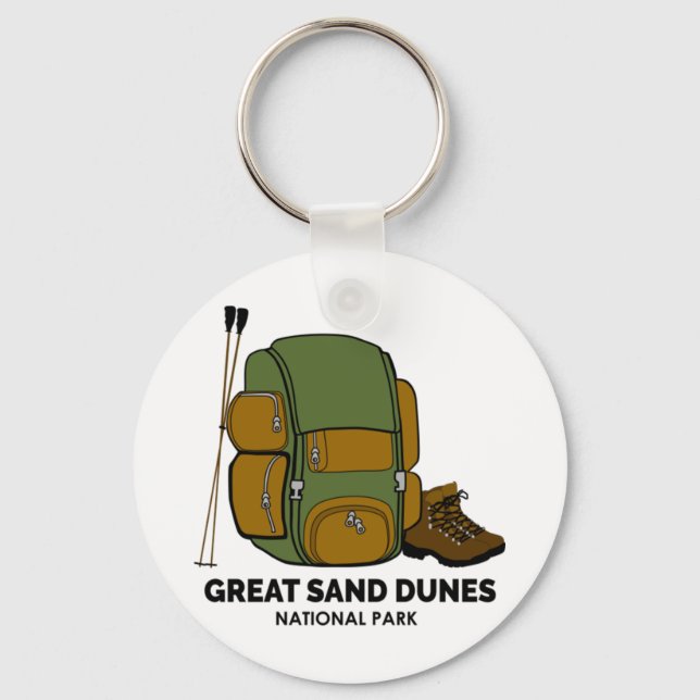 Great Sand Dunes National Park Backpack Keychain (Front)