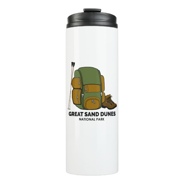 Great Sand Dunes National Park Backpack Thermal Tumbler (Front)