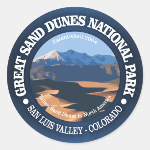 Great Sand Dunes National Park Classic Round Sticker