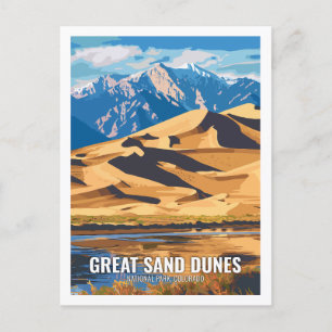 Great Sand Dunes National Park Colorado USA  Postcard