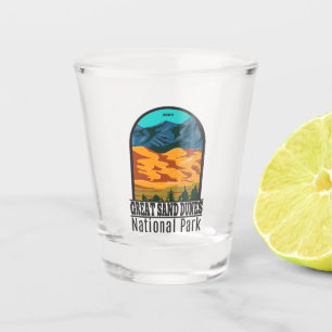 Great Sand Dunes National Park Colorado Vintage Shot Glass