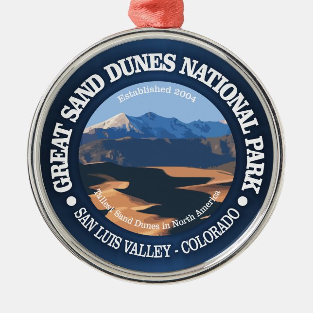 Great Sand Dunes National Park Metal Ornament (Front)