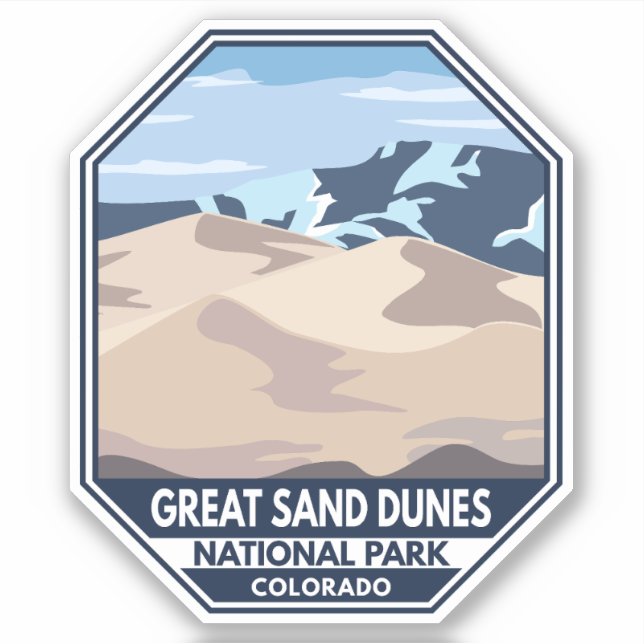 Great Sand Dunes National Park Minimal Retro (Front)