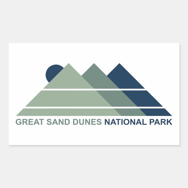 Great Sand Dunes National Park Mountain Sun Sticker (Front)