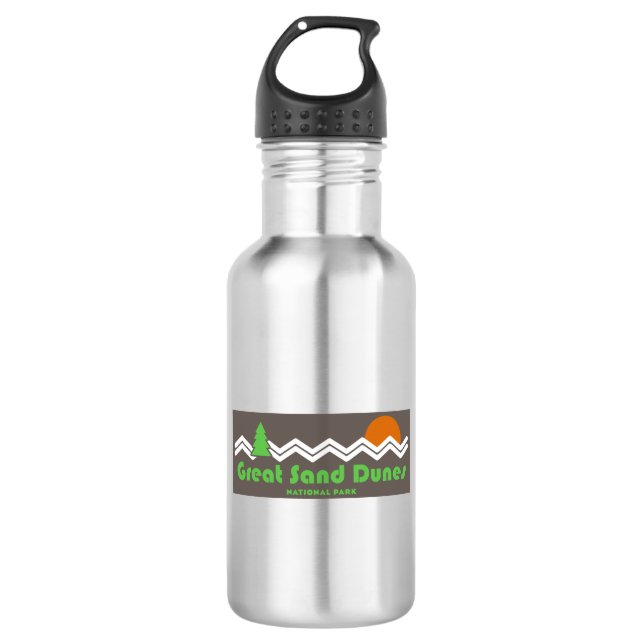 Great Sand Dunes National Park Retro 532 Ml Water Bottle (Front)
