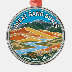 Great Sand Dunes National Park USA Metal Ornament