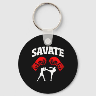 Great Savate Boxing Design Kick Mma Kickboxing  Keychain