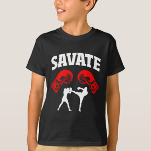 Great Savate Boxing Design Kick Mma Kickboxing  T-Shirt