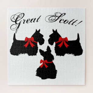 "Great Scott !", Scottish Terrier dog/Scotland dog Jigsaw Puzzle