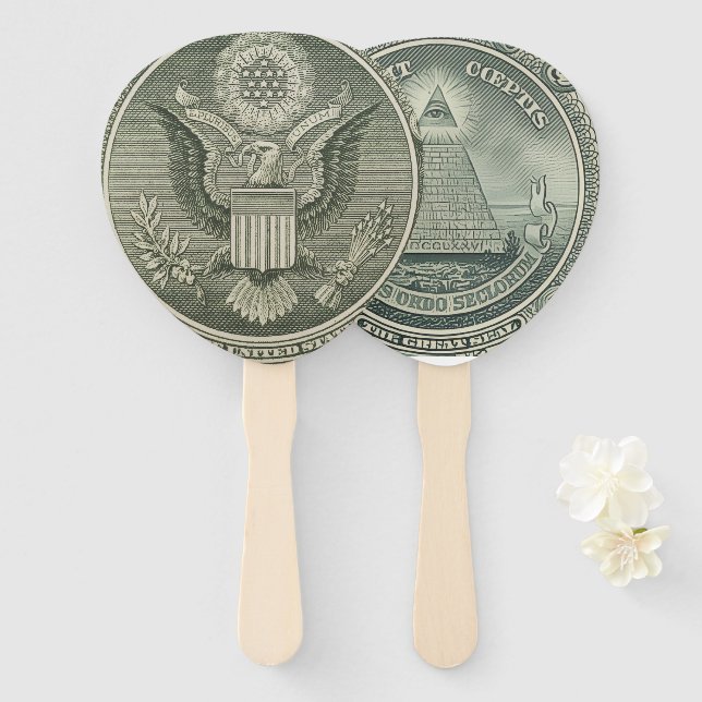 Great Seal Hand Fan (Front and Back)