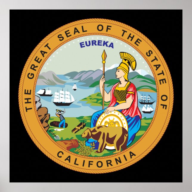 Great seal of the state of California Poster (Front)