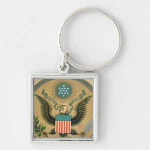 Great Seal of the United States, c.1850 Keychain
