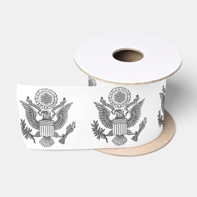 Great Seal of the United States of America (USA) Satin Ribbon (Spool)