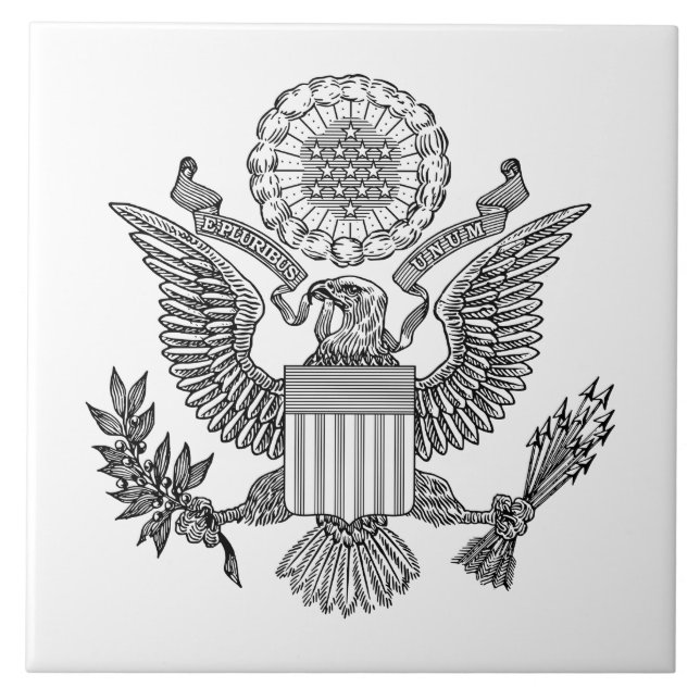 Great Seal of the United States of America (USA) Tile (Front)