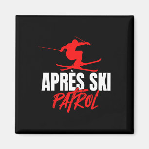 Great Skier 80s Retro Apres-ski Patrol Wear 90s Sk Magnet