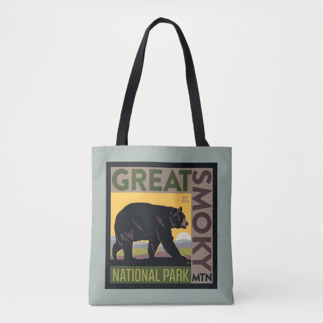 Great Smoky Mountain National Park| Bear Tote Bag (Front)