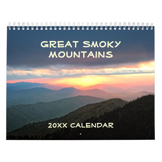 Great Smoky Mountains 12 Month Calendar (Cover)