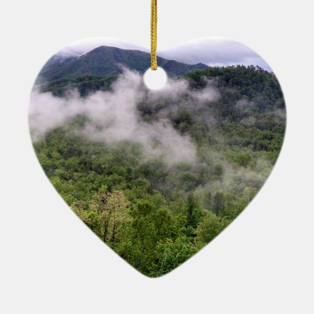 Great Smoky Mountains Ceramic Ornament (Back)