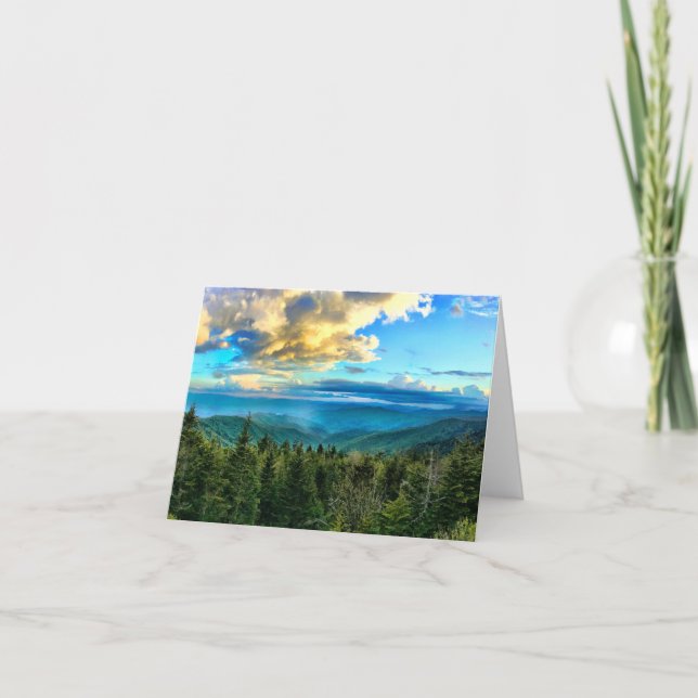 Great Smoky Mountains Clingmans Dome Carte pour no (Devant)