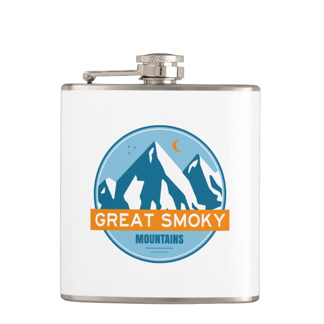 Great Smoky Mountains Hip Flask (Front)