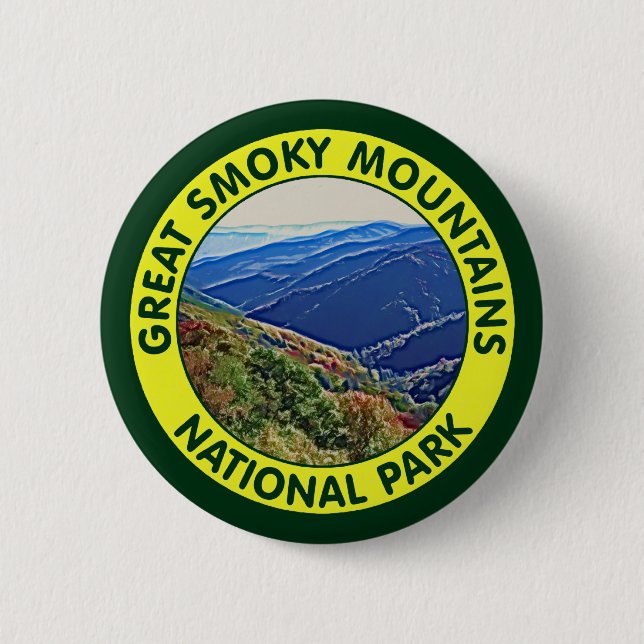 Great Smoky Mountains National Park 2 Inch Round Button (Front)