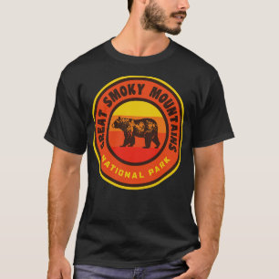 Great Smoky Mountains National Park Bear Retro Edi T-Shirt