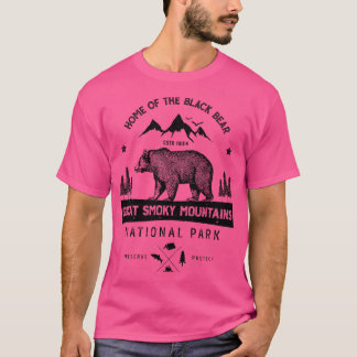 Great Smoky Mountains National Park Bear T Shirt V