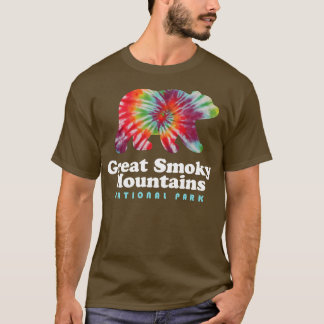 Great Smoky Mountains National Park Bear Tie Dye T-Shirt