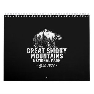 Great Smoky Mountains National Park Bear Vintage Calendar