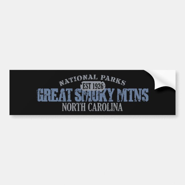 Great Smoky Mountains National Park Bumper Sticker (Front)