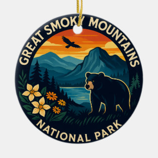 Great Smoky Mountains National Park Ceramic Ornament