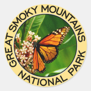 Great Smoky Mountains National Park Classic Round Sticker