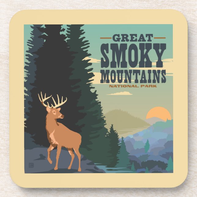 Great Smoky Mountains National Park Coaster (Front)