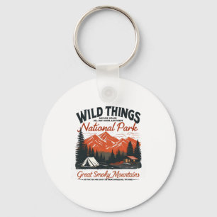 Great Smoky Mountains National Park Family Vacatio Keychain