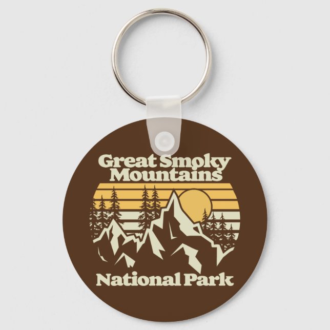 Great Smoky Mountains,National Park Keychain (Front)