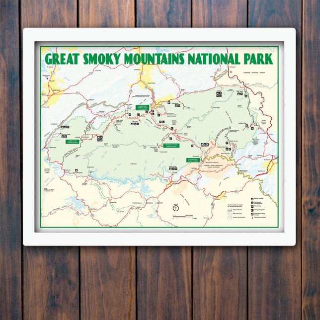 Great Smoky Mountains National Park Map Poster (Creator Uploaded)
