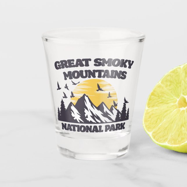 Great Smoky Mountains National Park Shot Glass (Front)
