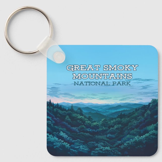 Great Smoky Mountains National Park Tennessee Keychain (Front)