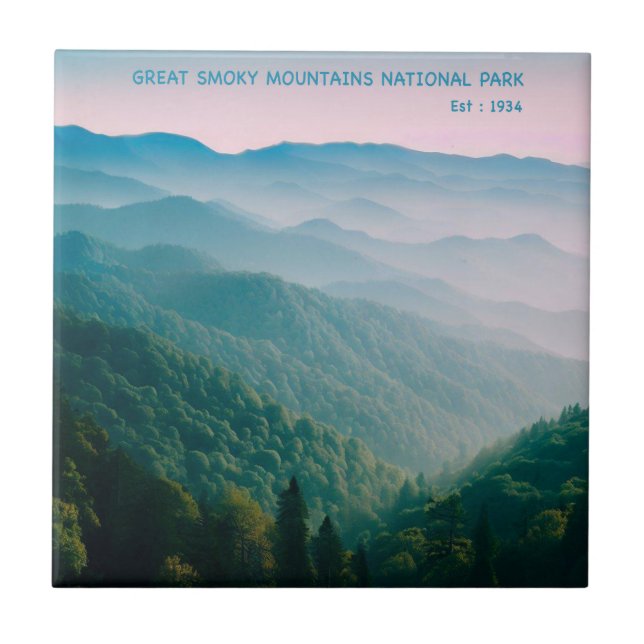 Great Smoky Mountains National Park Tile (Front)