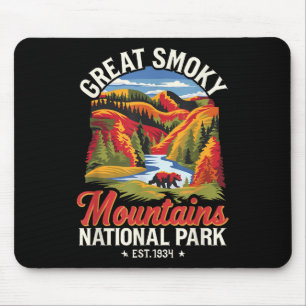 Great Smoky Mountains National Park Vintage North Mouse Pad